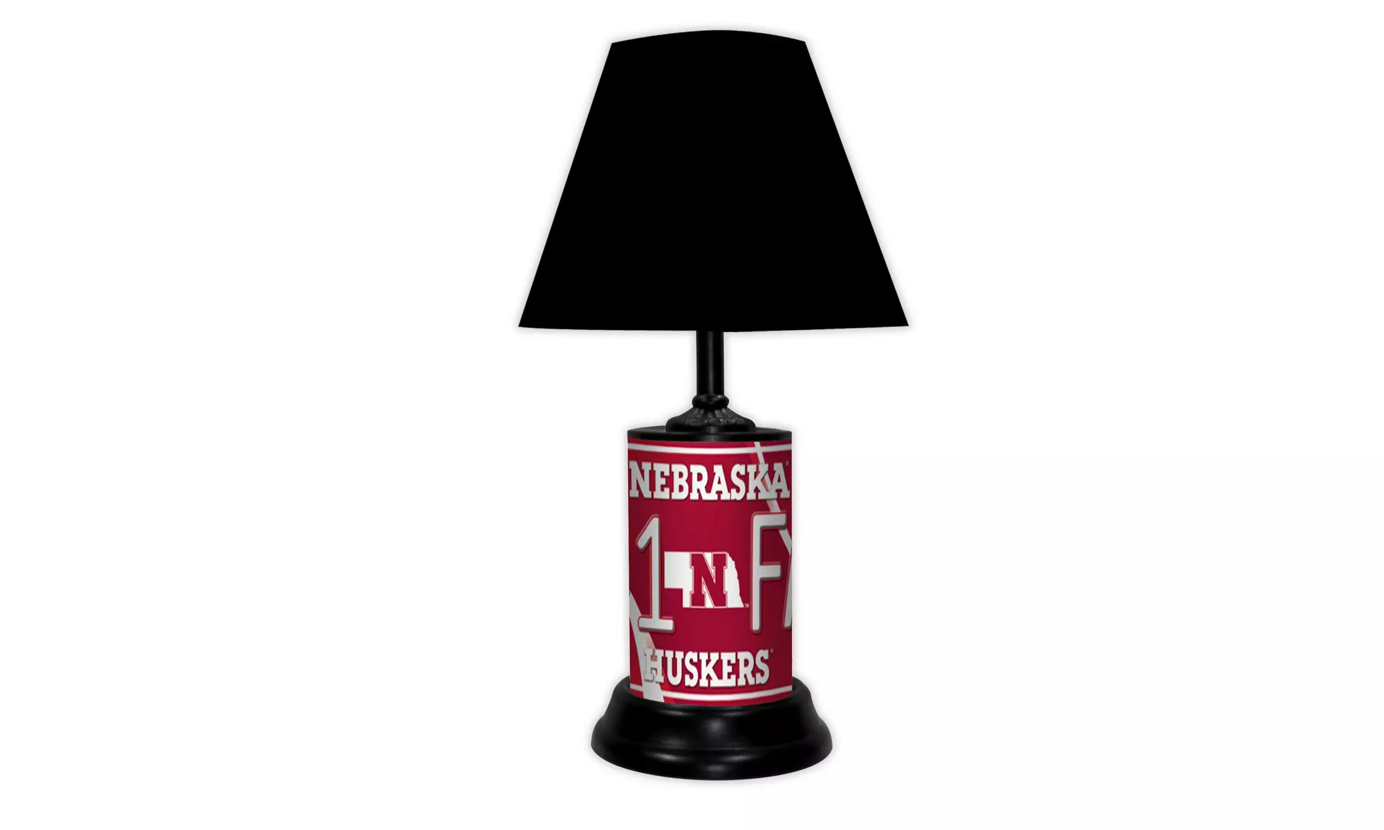 NCAA 18-inch Desk/Table Lamp with Shade, #1 Fan with Team Logo
