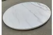 20-in Round White Marble Lazy Susan Turntable Tray - Second Medium