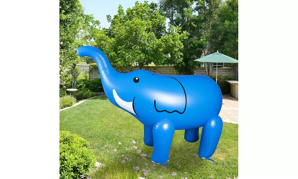 Inflatable Water Sprinkler Elephant Outdoor Patio Summer Pool Party Water Toys - Primary Image
