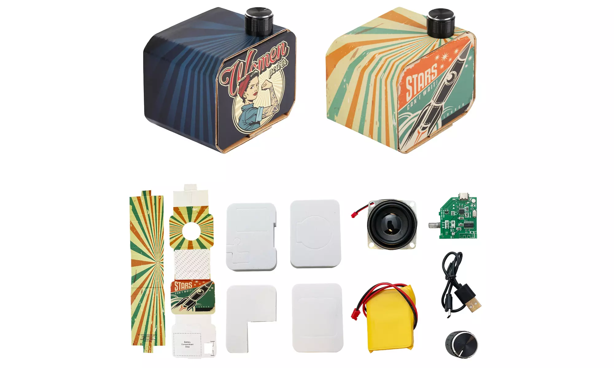Zummy DIY Bluetooth Speaker Box Kit Electronic Sound - Build Your Own Speaker  - Primary Image
