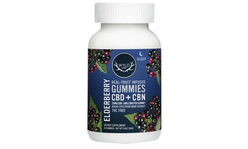 CBD Elderberry CBN Sleep Gummies from WYLD CBD (500mg) | Groupon