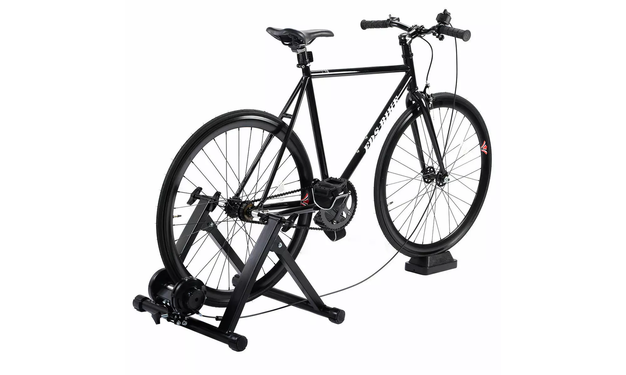 5 Level Resistance Magnetic Indoor Bicycle Bike Trainer Exercise Stand Black - Primary Image