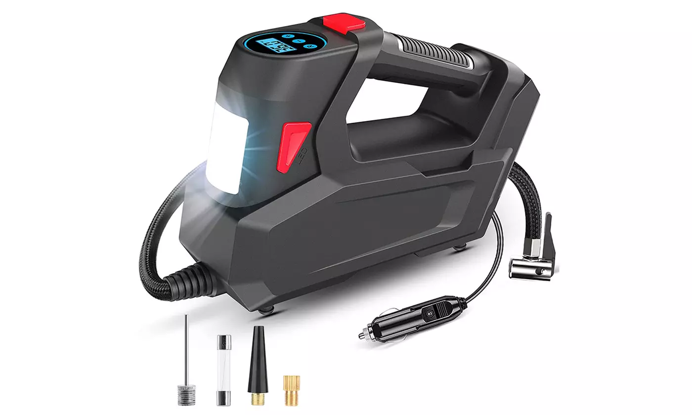 iMounTEK 12V DC 150PSI Tire Inflator with LCD Display & Auto Shut-Off