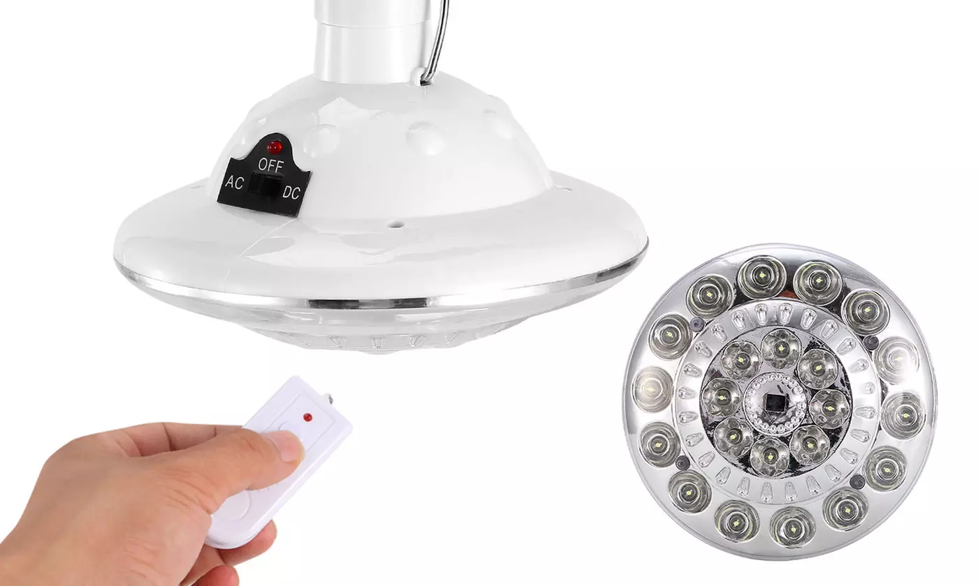 SolarEK 22-LED Solar Powered Hanging Light Lamp w/ 3 Modes & Remote Control