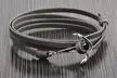 Leather Wrap Anchor Bracelets - Second Medium