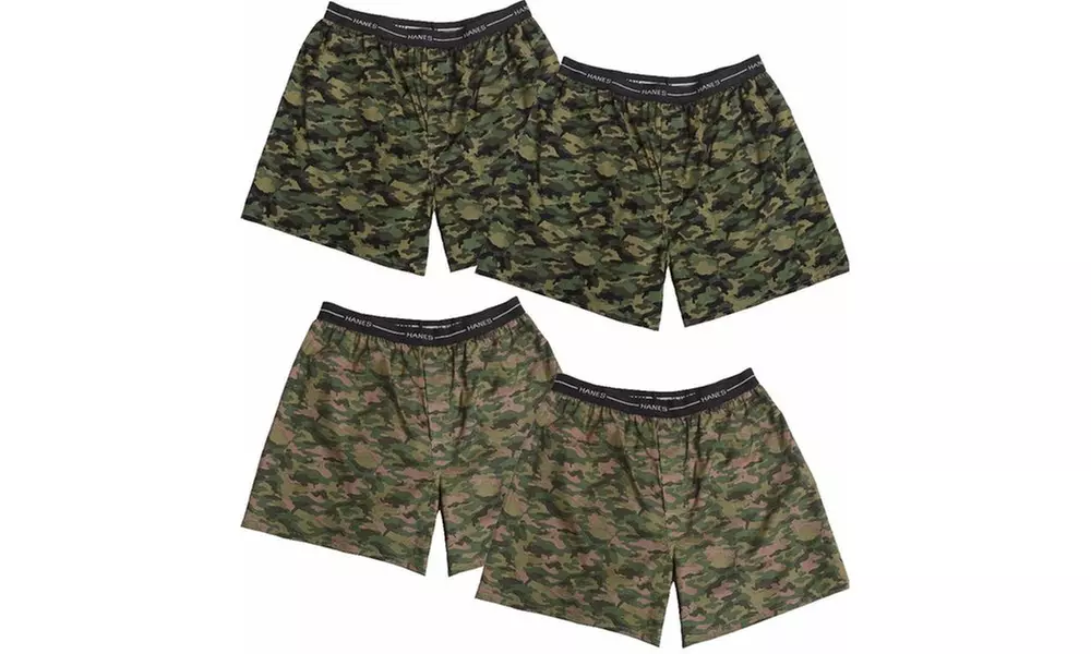 Hanes Camo Collection Comfort Flex Waistband Boxers (4-Pack) - Primary Image