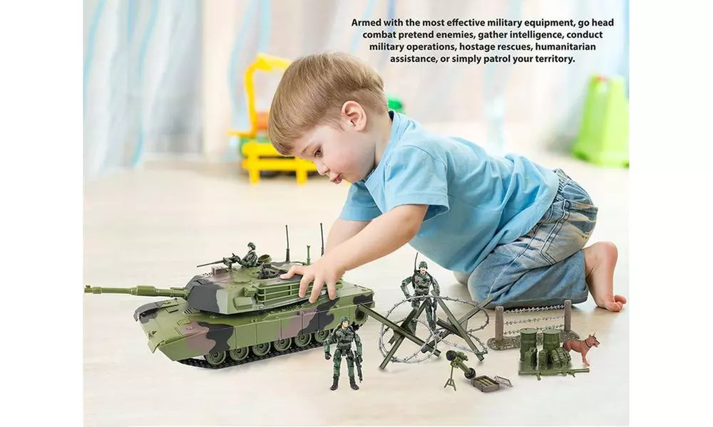 Click N Play Military Armored Assault Tank 27 Piece Play Set - Primary Image