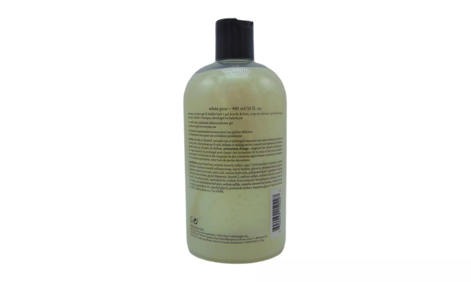 Philosophy 16oz White Pear Shower Gel for Women - Second Medium