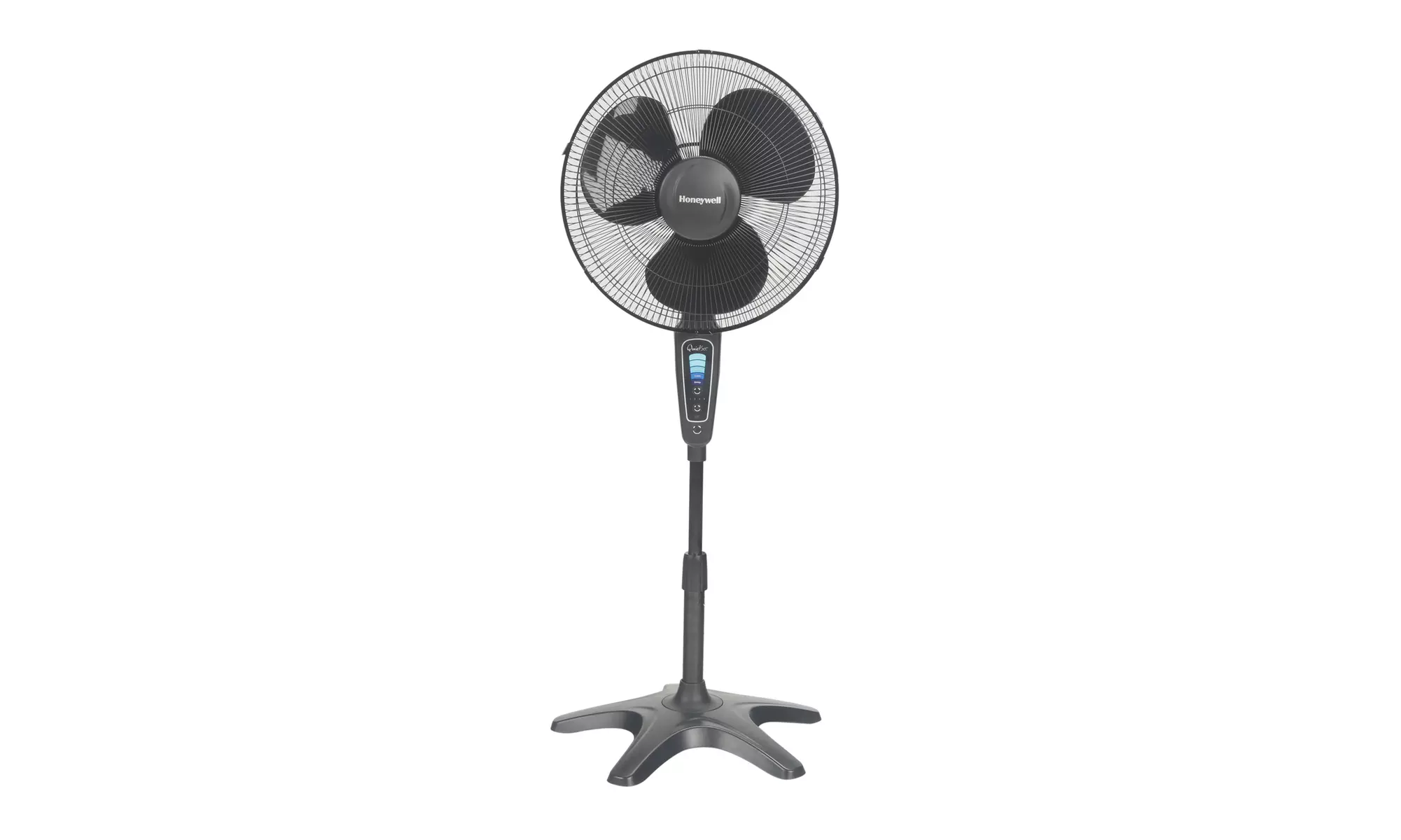 Honeywell Quietset 16" Room Stand 5-Speed Fan, Model #HS-1655, Black with Remote - Primary Image