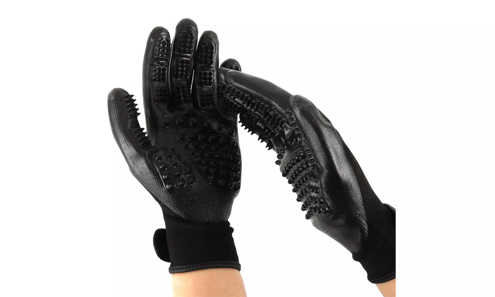 True Pet Hair Grooming Gloves Gentle Deshedding Brush Efficient Dog Hair Removal - Second Medium