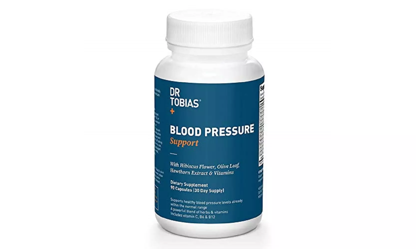 Dr Tobias Blood Pressure Support - Herbs & Vitamin Supplement (90 Capsules) - Primary Image