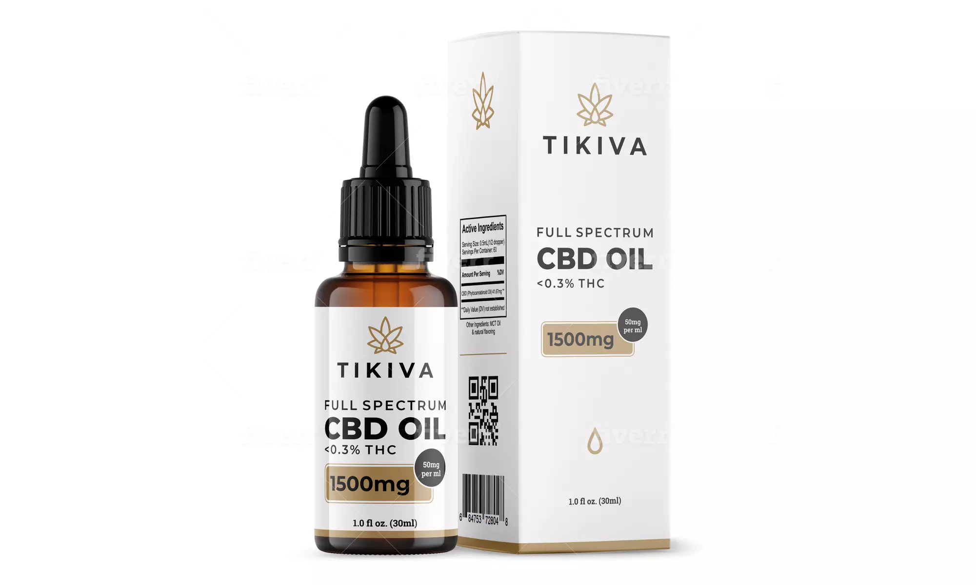 Tikiva High-Potency Full-Spectrum CBD Oil (500mg, 1000mg, 1500mg, or 2500mg)