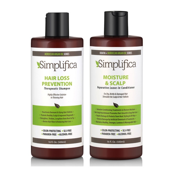 Simplifica Argan Oil Plus Keratin Hair Regrowth Duo Set 2x16 Fl