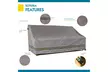 Duck Covers Soteria RainProof 70 in. W Patio Loveseat Cover - Second Medium