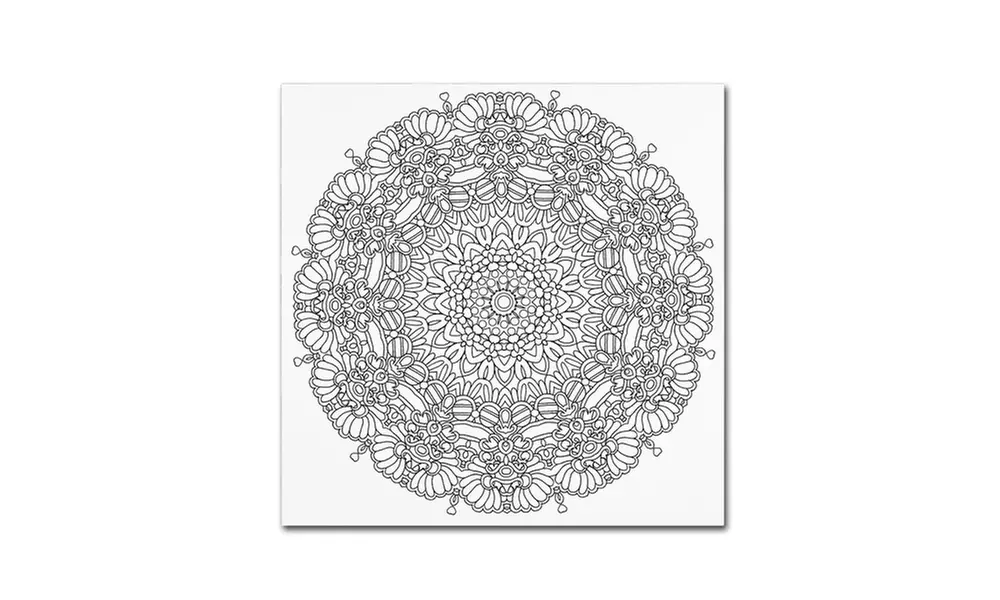 Kathy G. Ahrens 'Mixed Coloring Book 16' Canvas Art - Second Medium