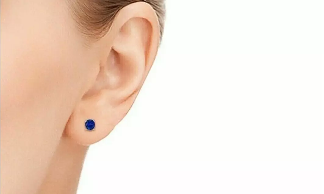 925 Sterling Silver Blue Stud Earrings Made With Swarovski-Multiple Options