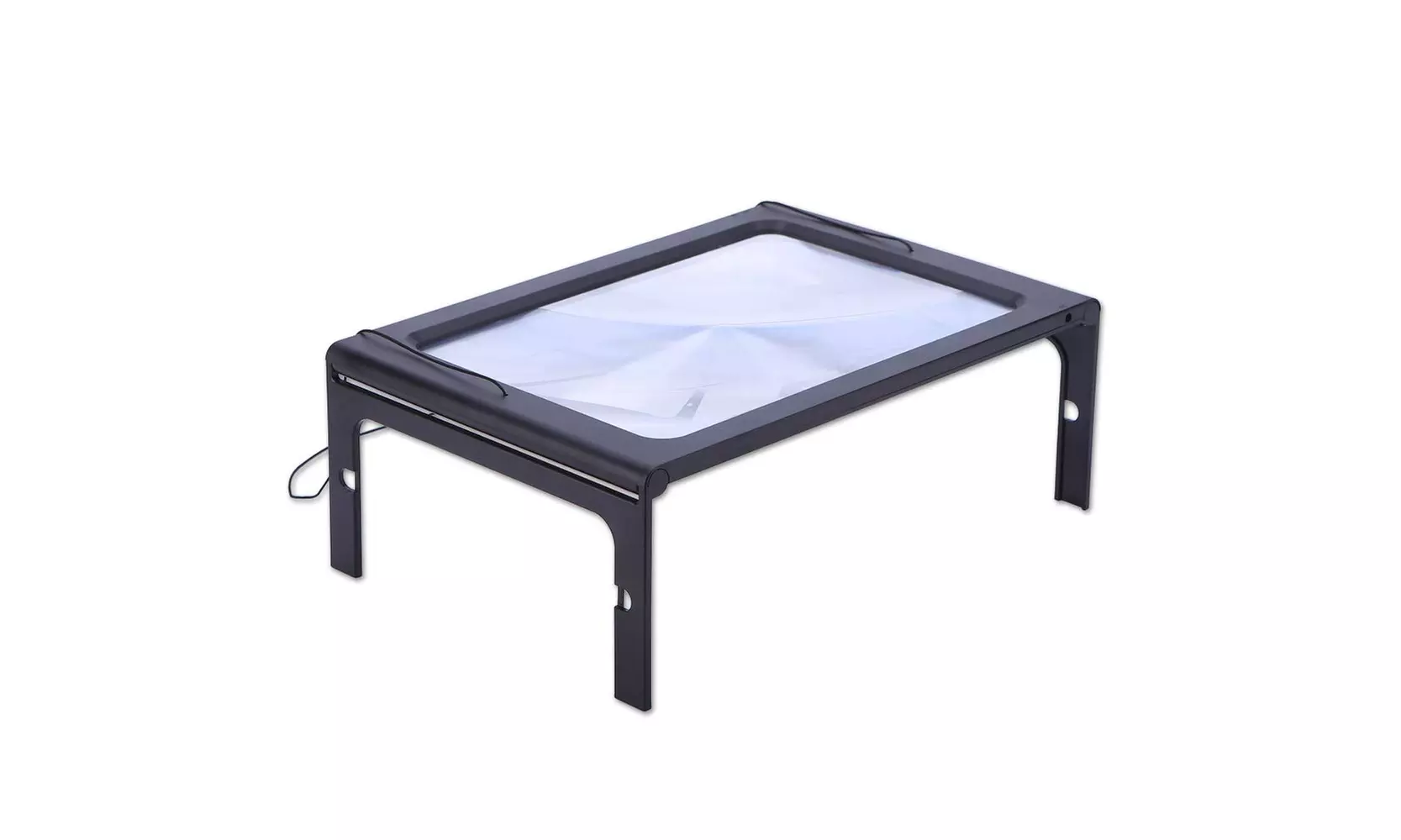 Magnifying Glass Hands-Free Large Rectangular Full-Page Magnifier LED Lighted - Primary Image