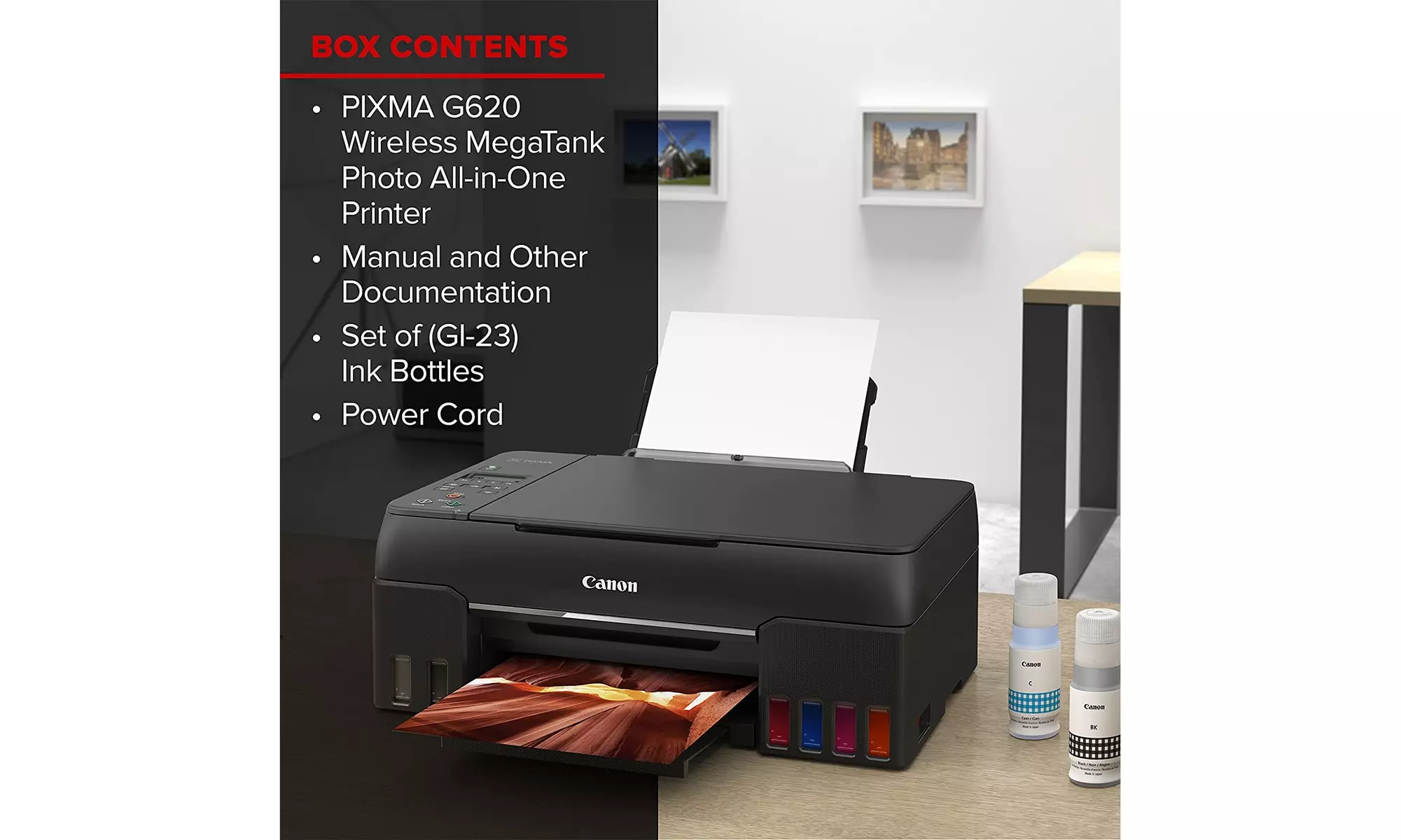 Canon PIXMA G620 Wireless MegaTank Photo All-in-One Printer (Black)- New - Second Medium