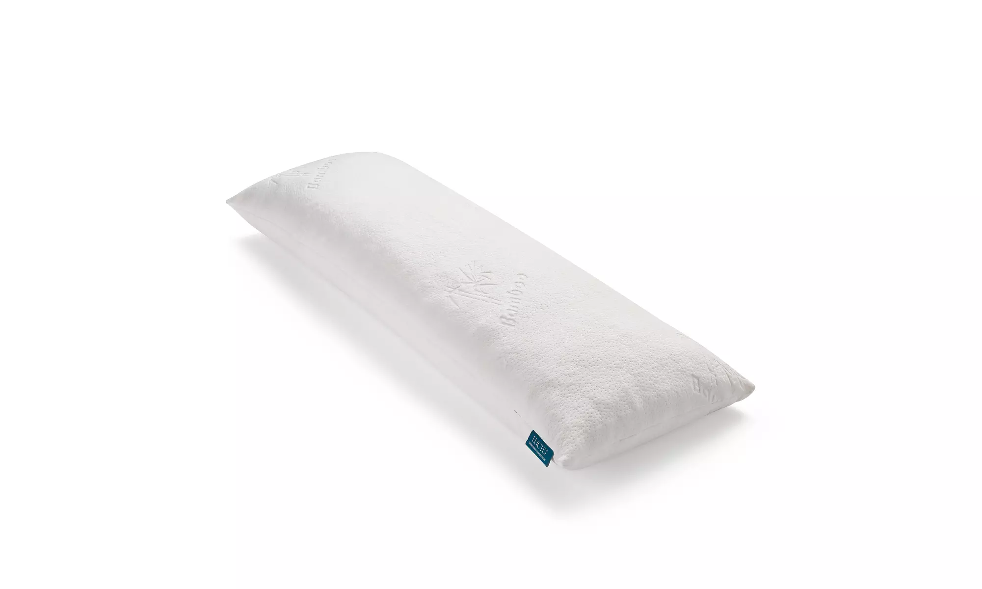 LUCID Shredded Memory Foam Body Pillow with Bamboo Cover - Primary Image