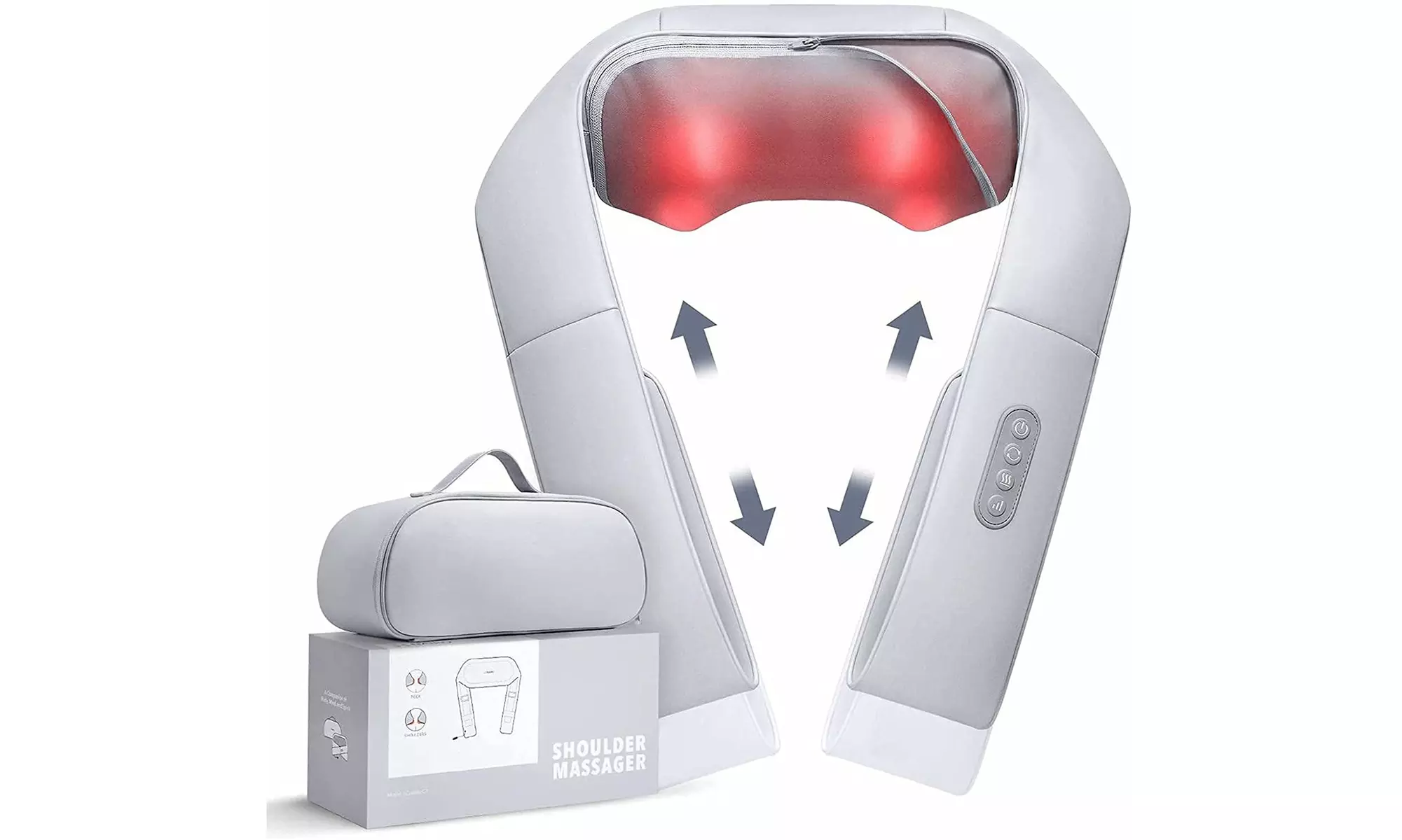 Naipo Shoulder & Neck Massager w/ Shiatsu Kneading Anshin Massage & Heat  - Primary Image