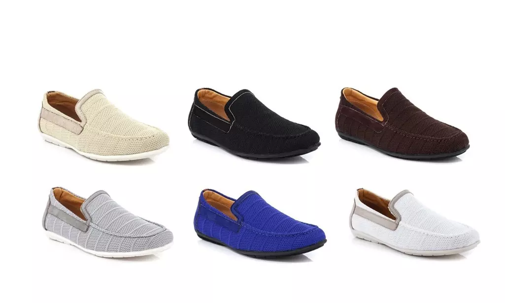 Adolfo Men's Massimo Knit Slip-on Loafers 