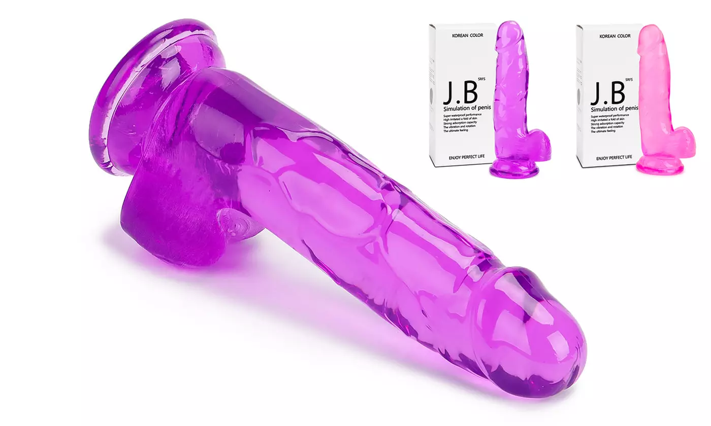 8 Inch Jelly Dildo Realistic With suction Cup Penis G Spot Sex Toy
