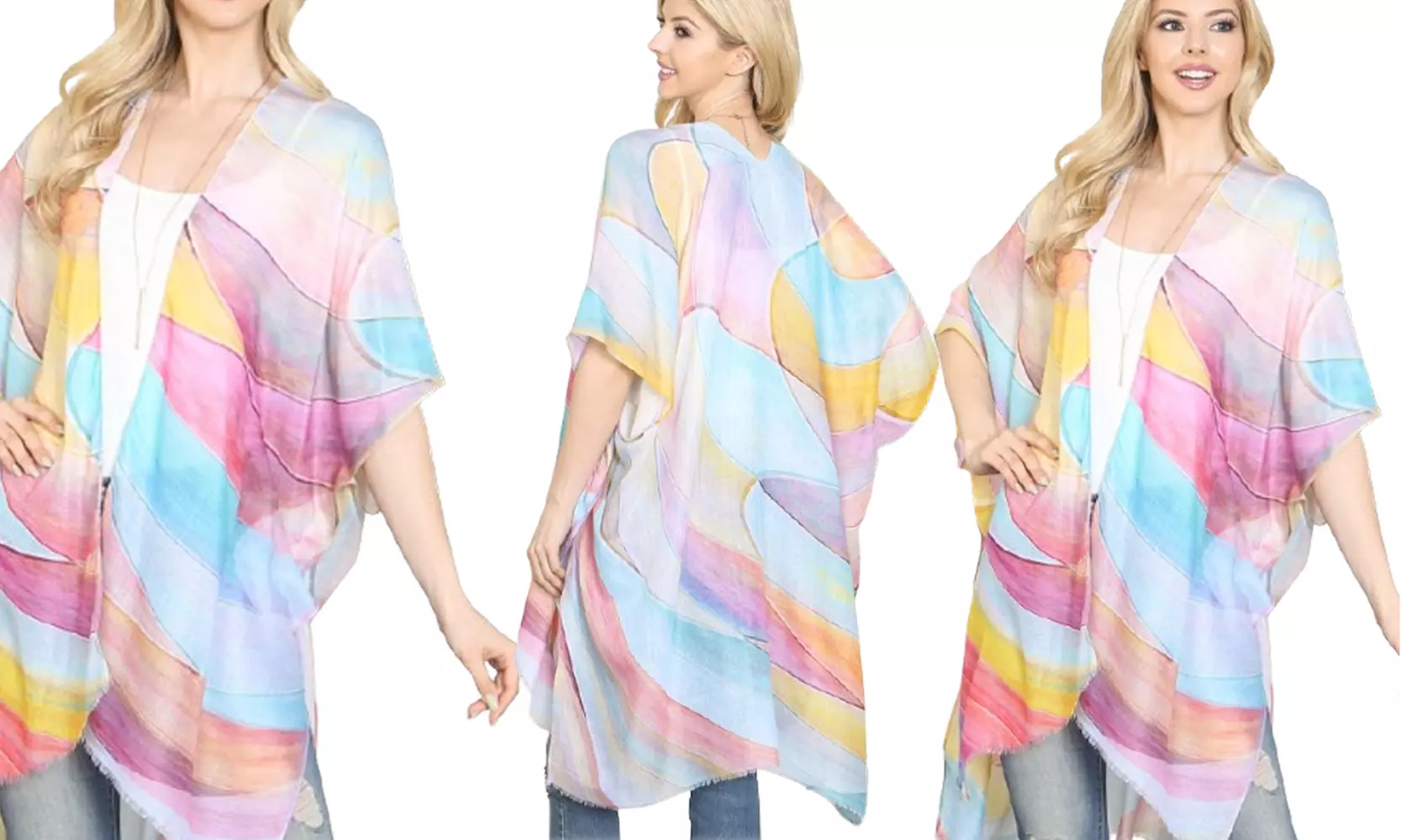 Women's Spring and Summer Kimono and Vest Collection 