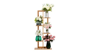 100% Bamboo Plant Frame Multi-storey, Balcony Bamboo Frame Flower Frame