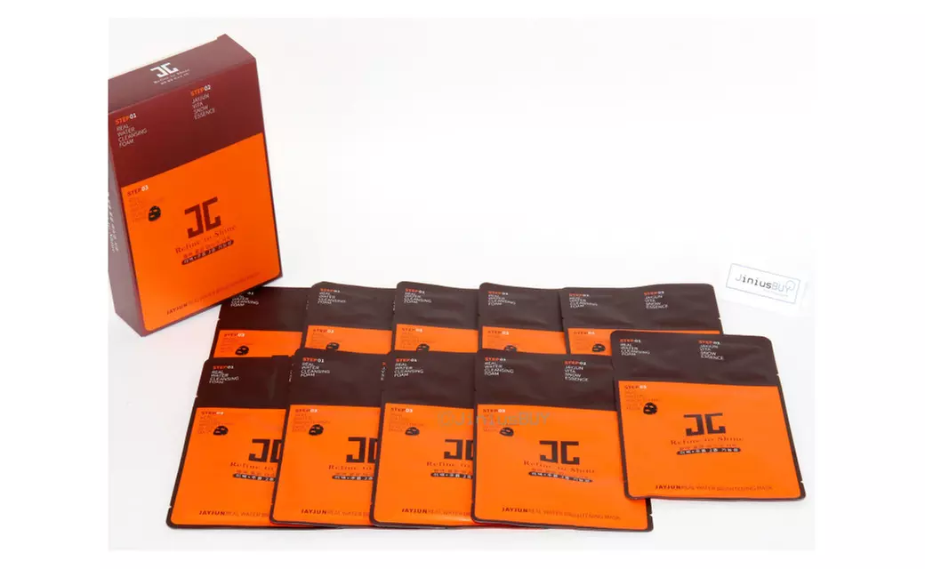 JAYJUN Real Water Brightening Black Mask Sheet 28 ml (10 packs ea) - Primary Image