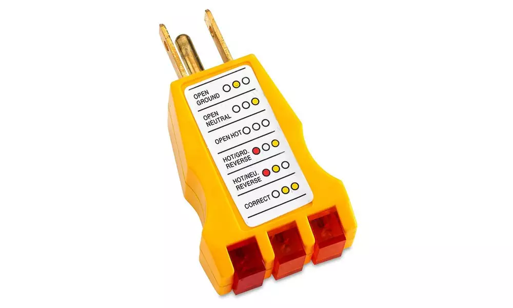 Receptacle 3 Prong Plug-In Voltage Tester - Primary Image