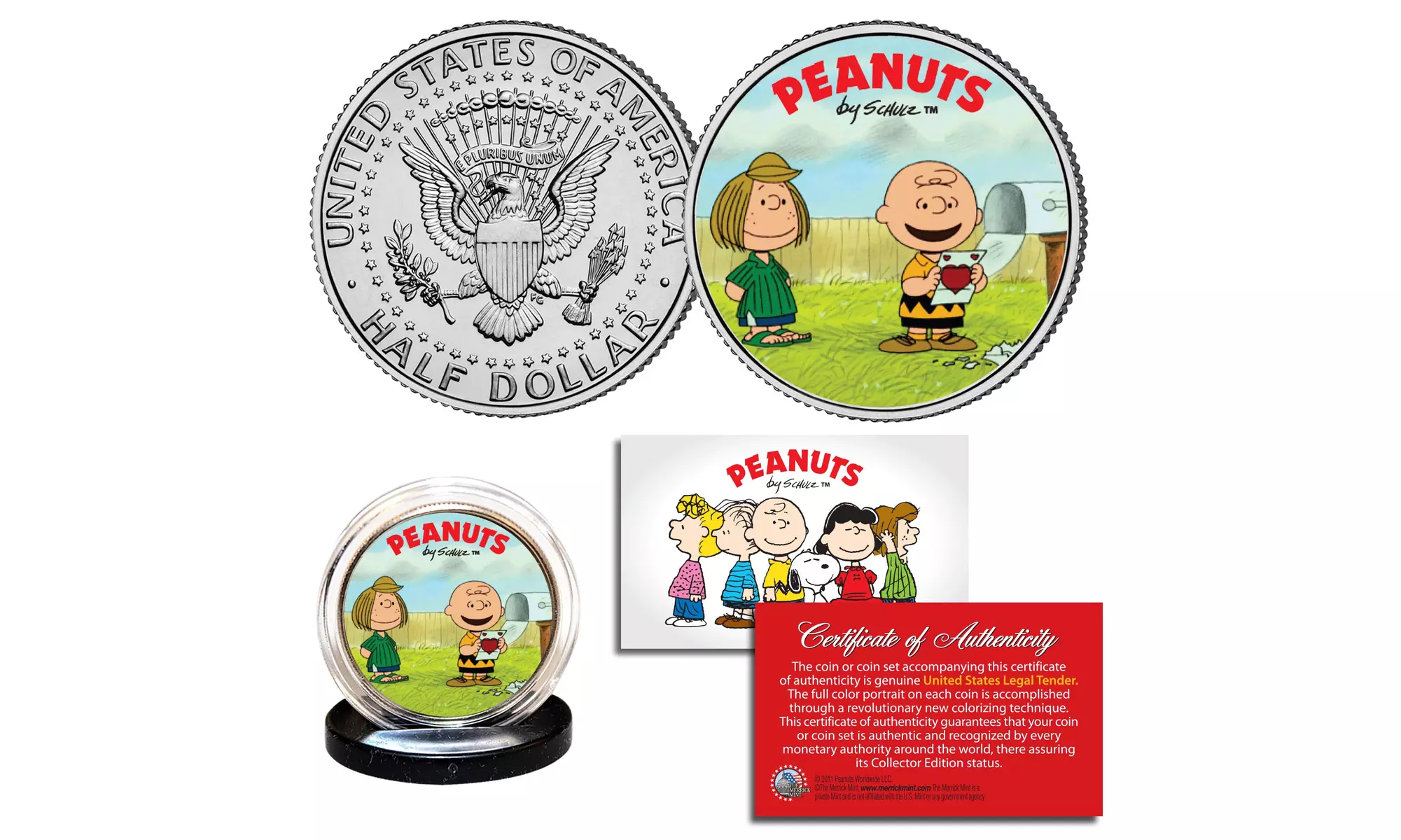 PEANUTS Valentine's Day JFK Half Dollar Coins: Choose Your Coin - Second Medium