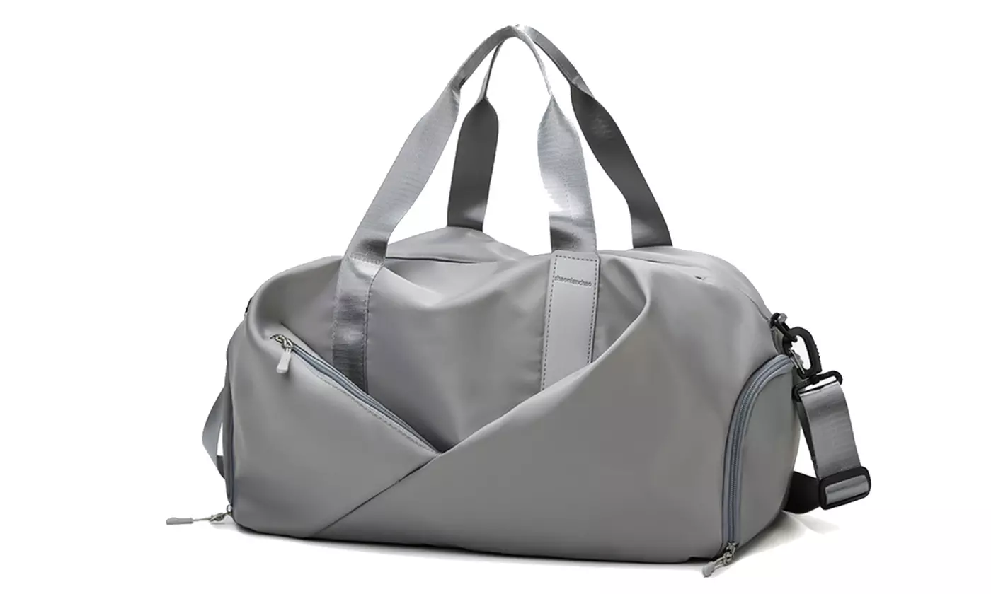 Large Sports Travel Duffel Bag Weekender Overnight Bag with Wet Pocket Gym Tote