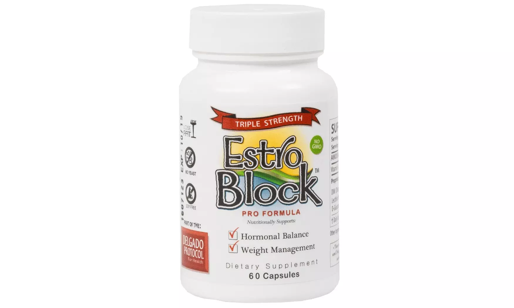 Estroblock PRO TRIPLE STRENGTH - 60 Capsules, DIM & Indole 3-Carbinol - Primary Image