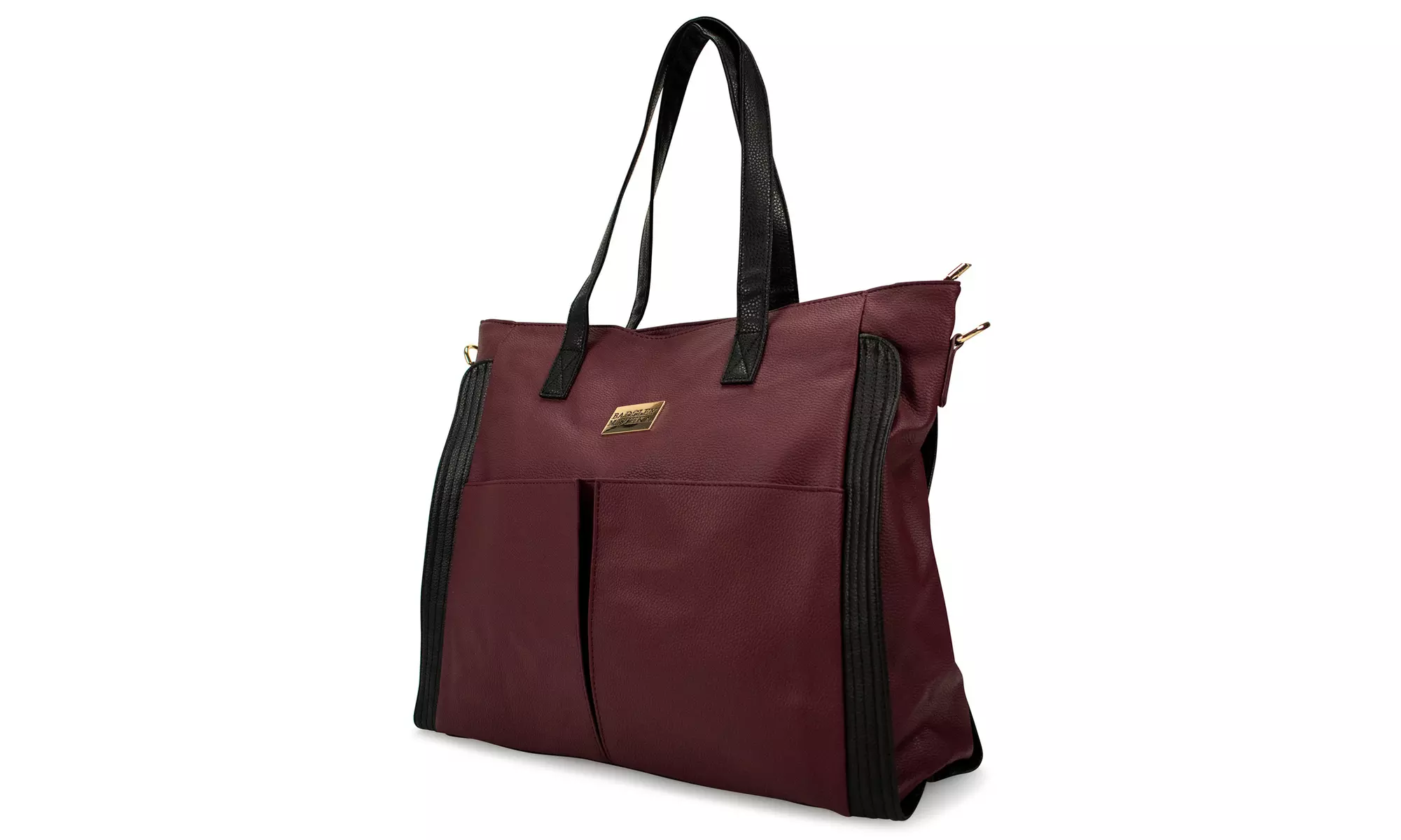 Badgley Mischka Rose Vegan Leather Weekender Tote  Bag 