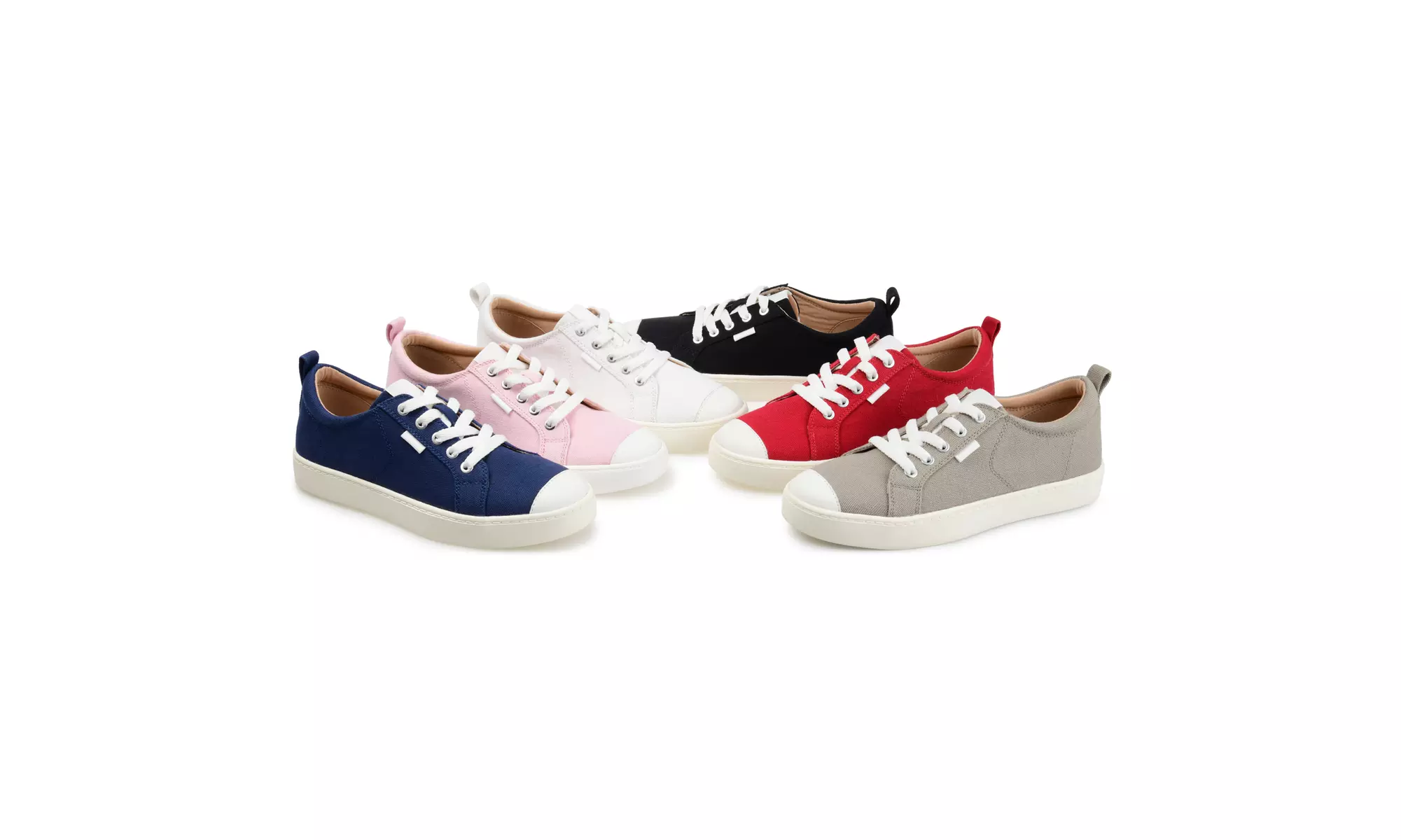 Journee Collection Womens Comfort Foam Wide Width Meesh Sneakers - Primary Image