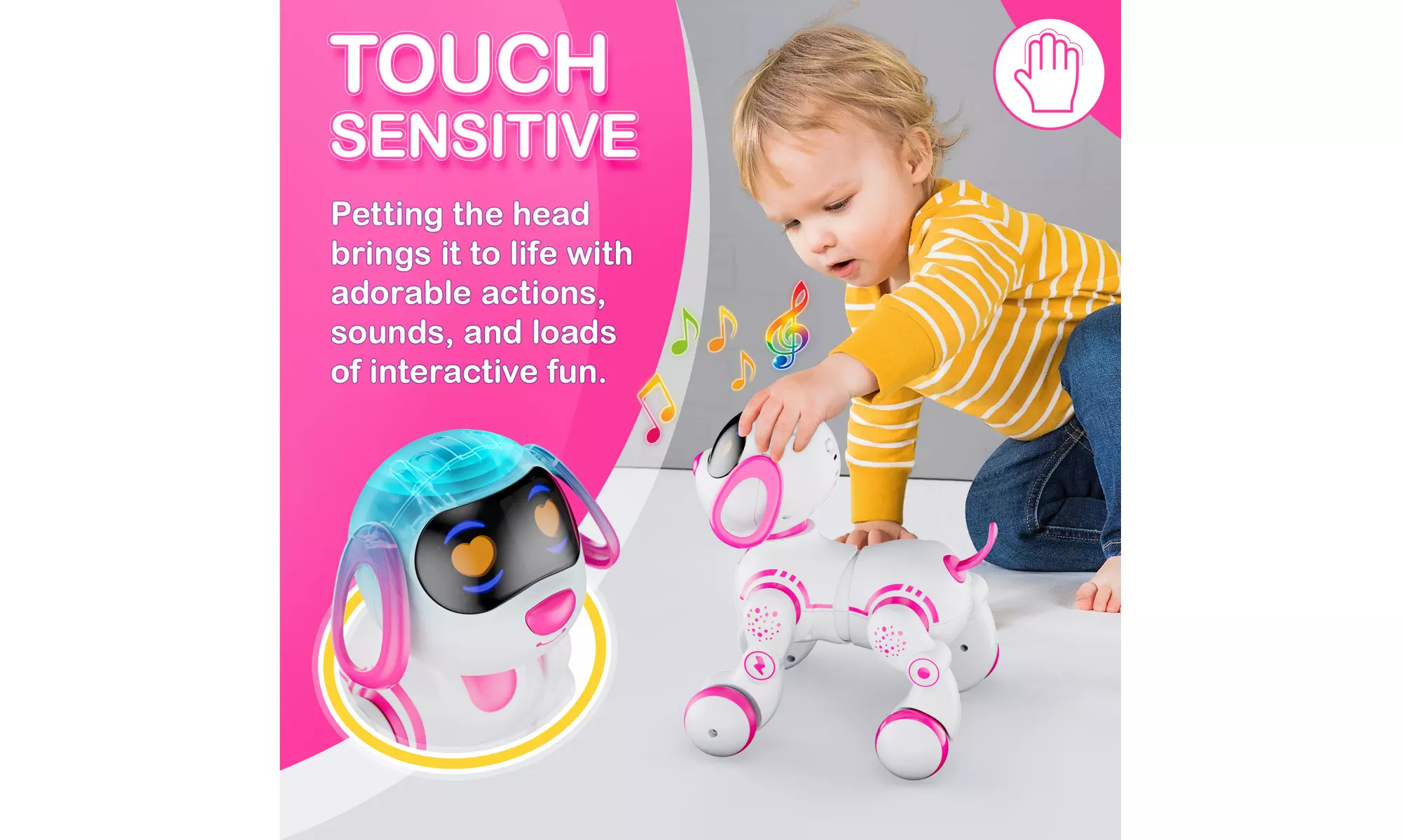 Contixo R3 Robot Dog, Walking Pet Robot Toy, App Controlled Robots for Kids