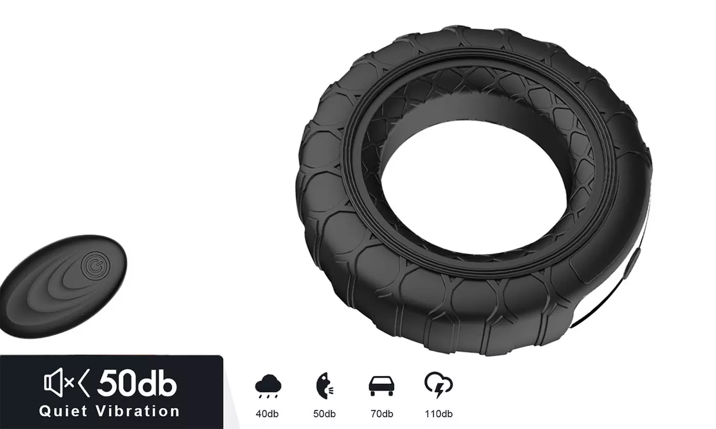 Remote Control 10 Modes Waterproof Powerful USB Rechargable Vibrating C-Ring