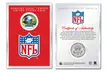 NFL Team Helmet JFK Half Dollar Coin in 4x6 Lens Display - Second Medium