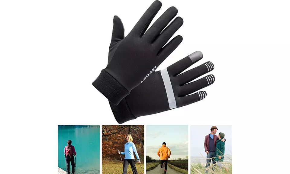 Unisex Winter Warm Smart Touch Screen Gloves Windproof Driving - Second Medium