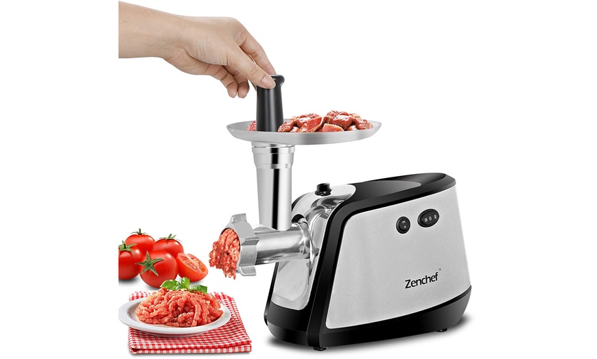 Zenchef Electric Meat Grinder Kitchen Food Sausage Mincer 3 Blades ...