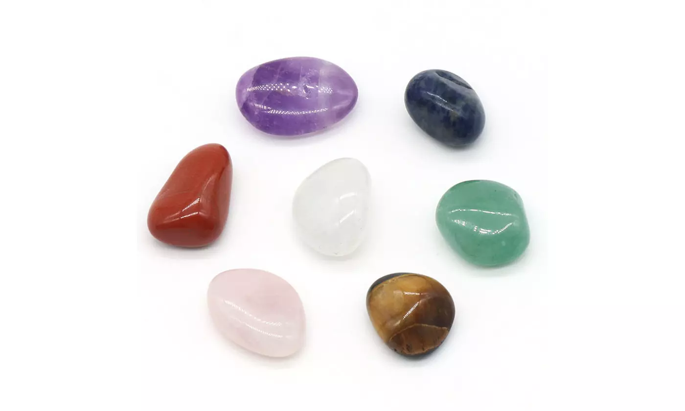 14 Pcs Set Chakra Crystals and Healing Stones Gemstones Rocks with Gift Box