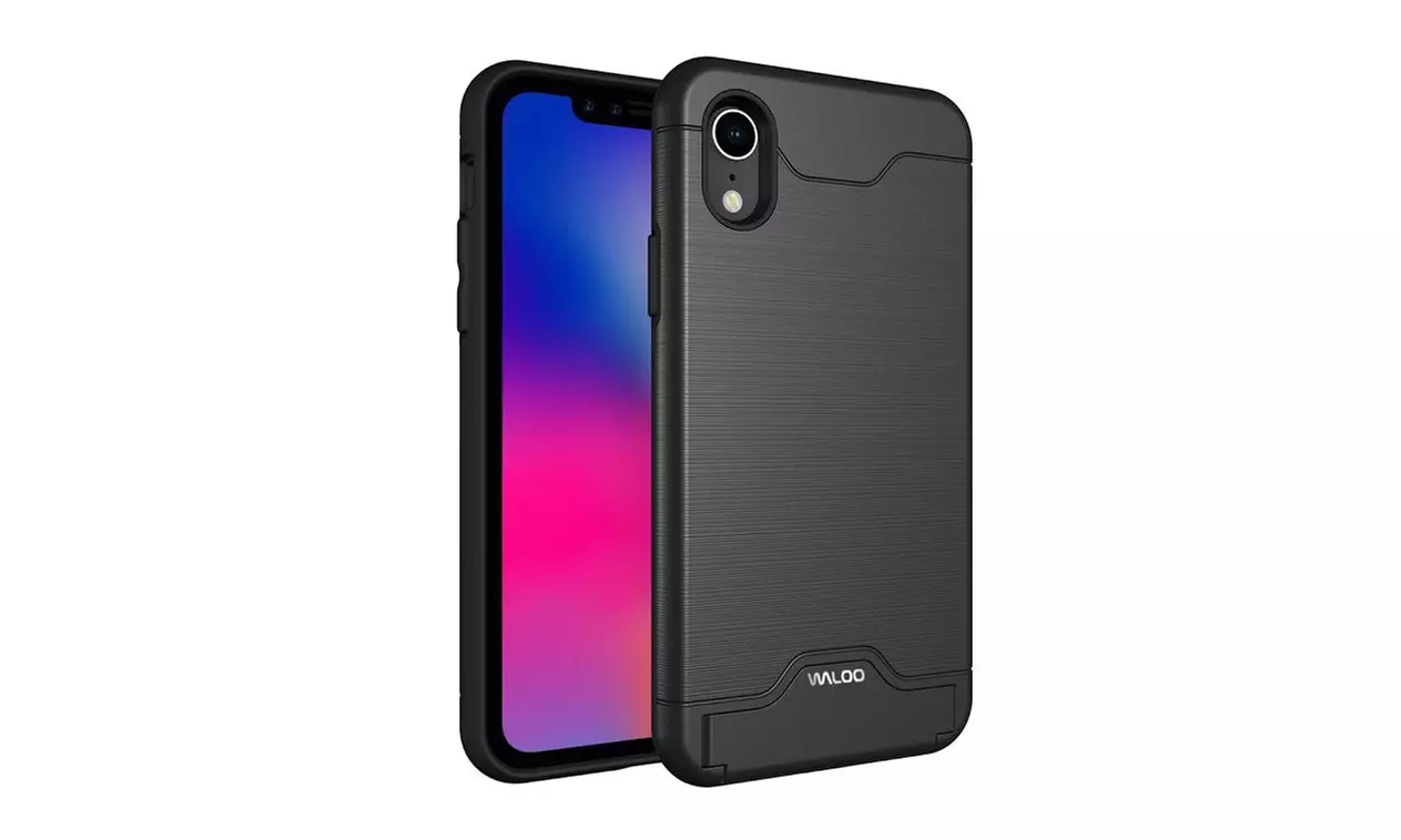 Waloo Brushed Kickstand Case for iPhones 