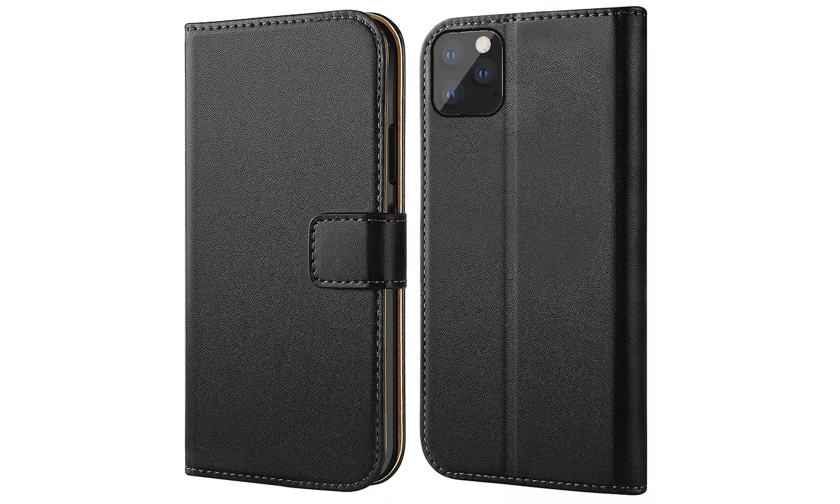 Waloo Genuine Leather Wallet Case for iPhone 11, 11 Pro, 11 Pro Max
