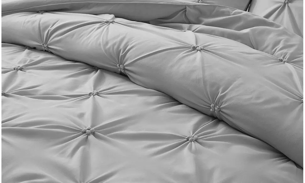Peace Nest  2-3PC Pintuck Comforter Set