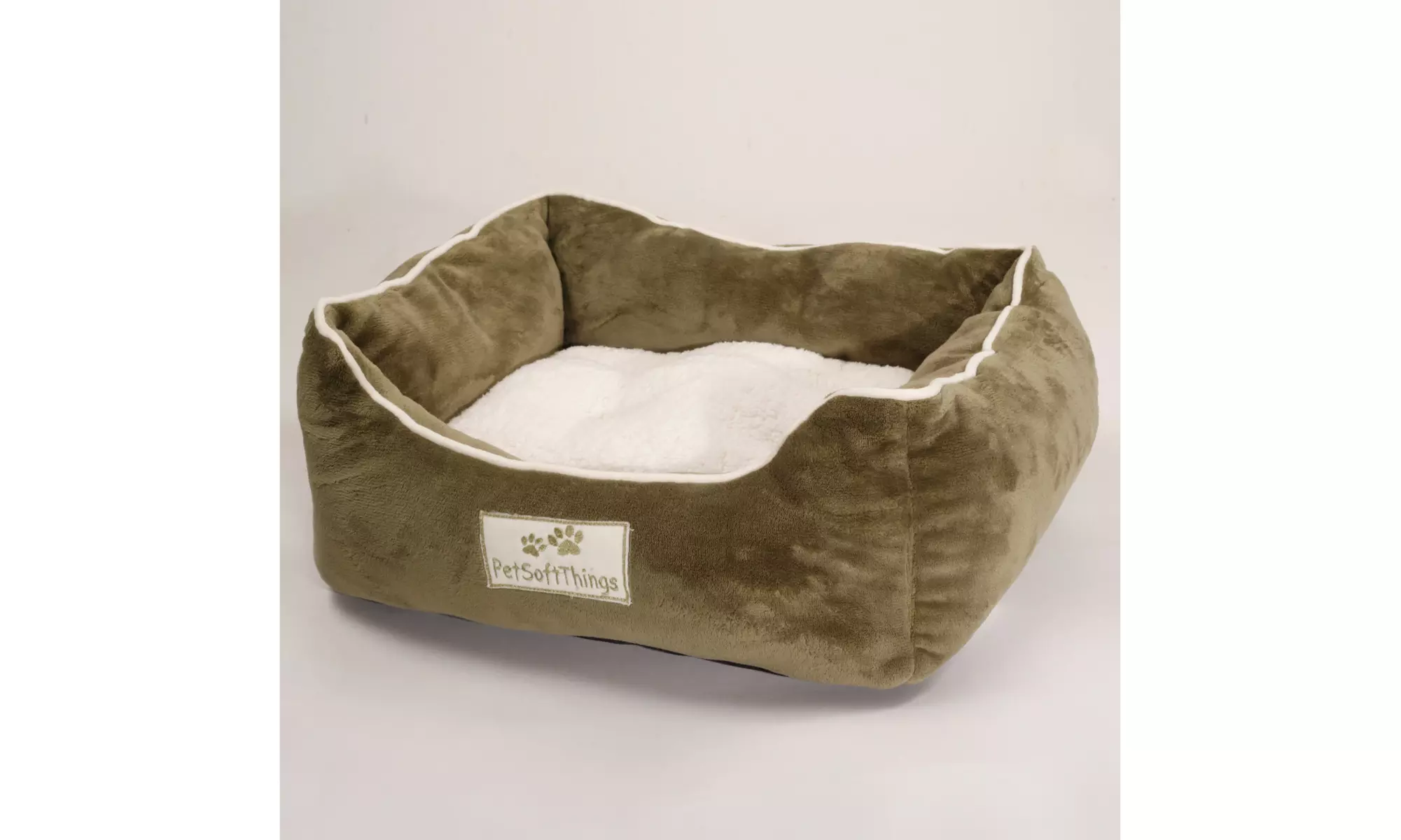 Small Dog Bed Plush Fluffy Soft Warm Calming Small Dog Puppy Kitten Cat Pet Bed