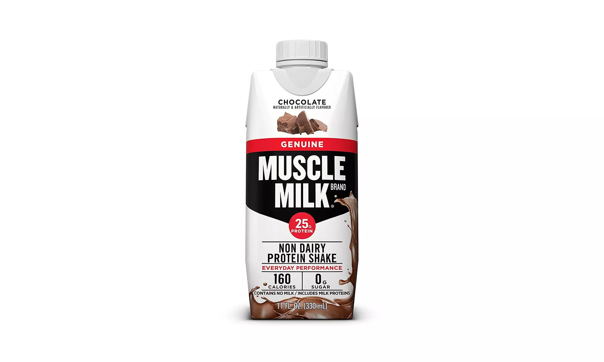Muscle Milk Genuine Protein Shake, Chocolate, 11 FL OZ, 12 Count - Primary Image