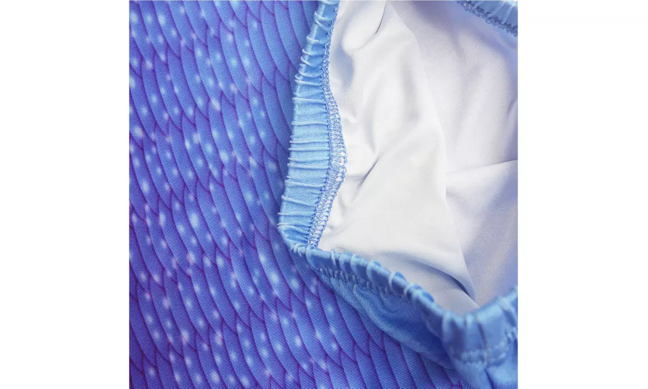 Envisioned Girls Swimsuit Mermaid Tail Swimwear Swimmable Costume for Kids blue - Second Medium