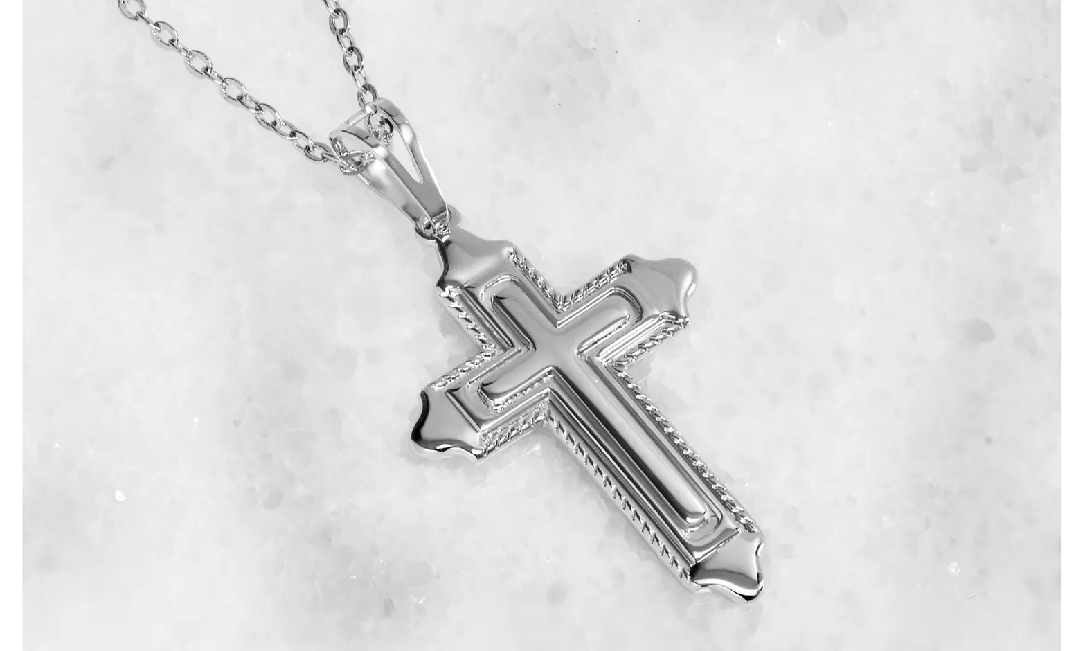 Fine Silver Cross Necklace By Paolo Fortelini