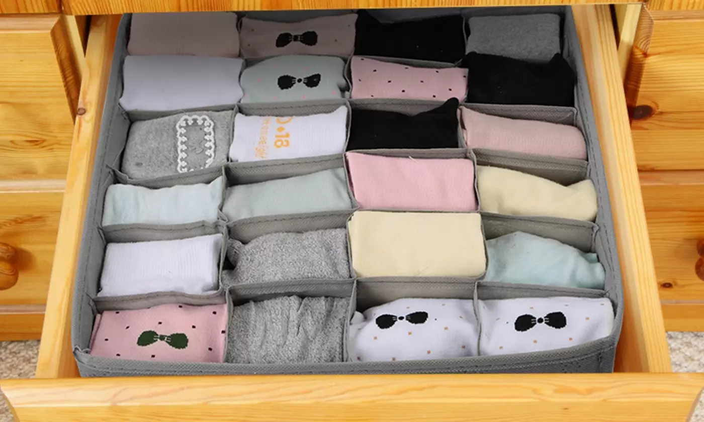 iMounTEK Foldable Multi-Size Drawer Closet Organizer Storage Box Bin (3-Pack) - Primary Image