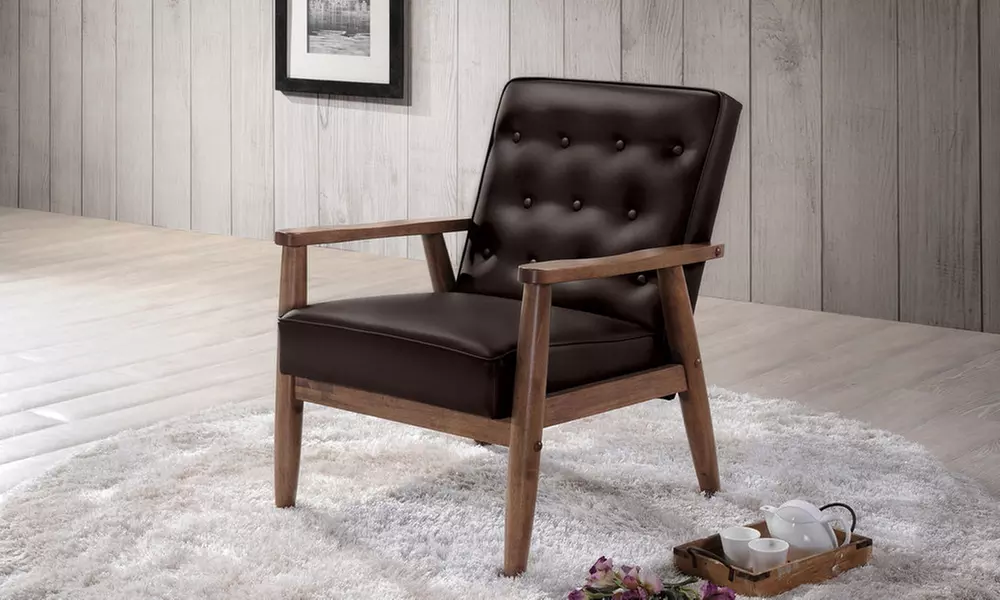 Baxton Studio Sorrento Mid-Century Modern Lounge Chair - Second Medium